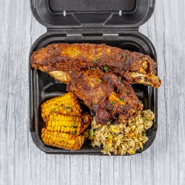 Fried Turkey Wing Dinner.